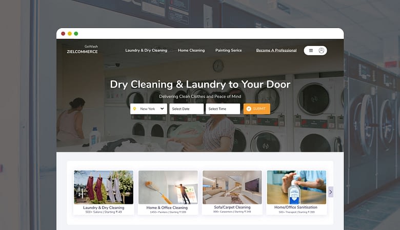 on demand laundry service marketplace