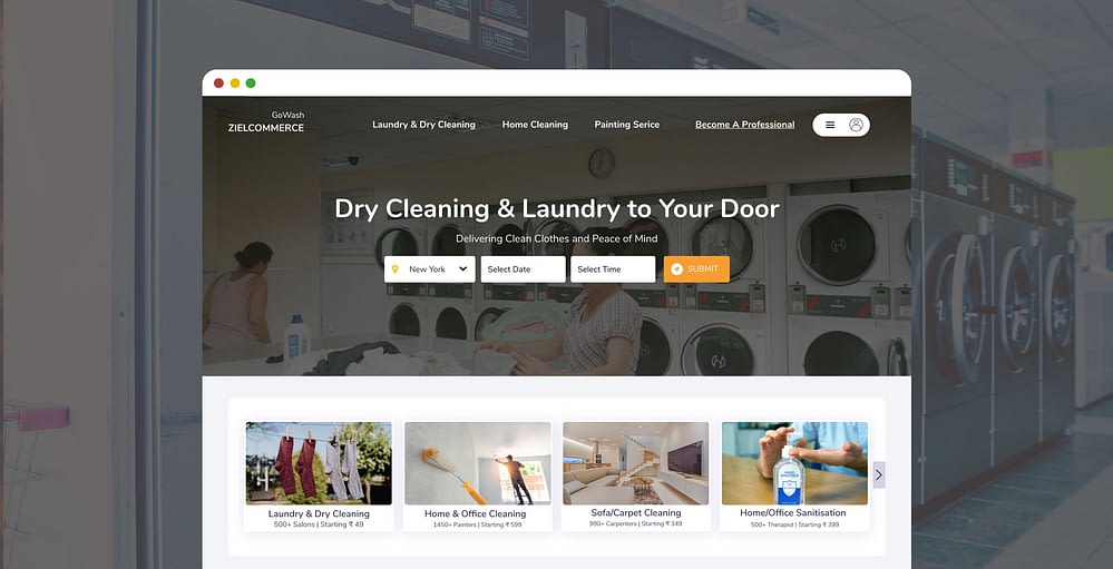 on demand laundry service marketplace